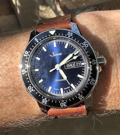 sinn 104 vs breitling|sinn 104 blue dial.